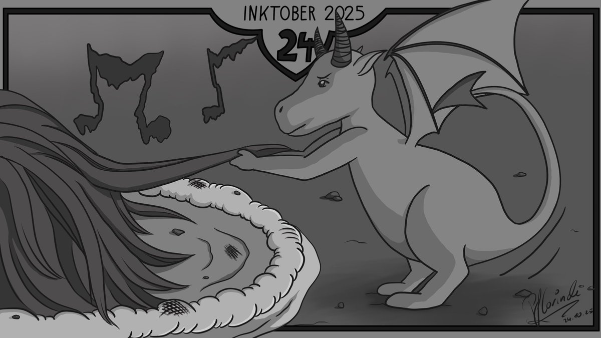 Hallo?! 🤨 Tag 24 vom #inktober #inktober2025 #inktoberday24 #inktober2025day24rowdy #inktober2025rowdy #art #artwork #artist #drawing #draw #paint #painting #digitalart #digitaldrawing #digitalartwork #digitalartist #comic #comicbookart #comics