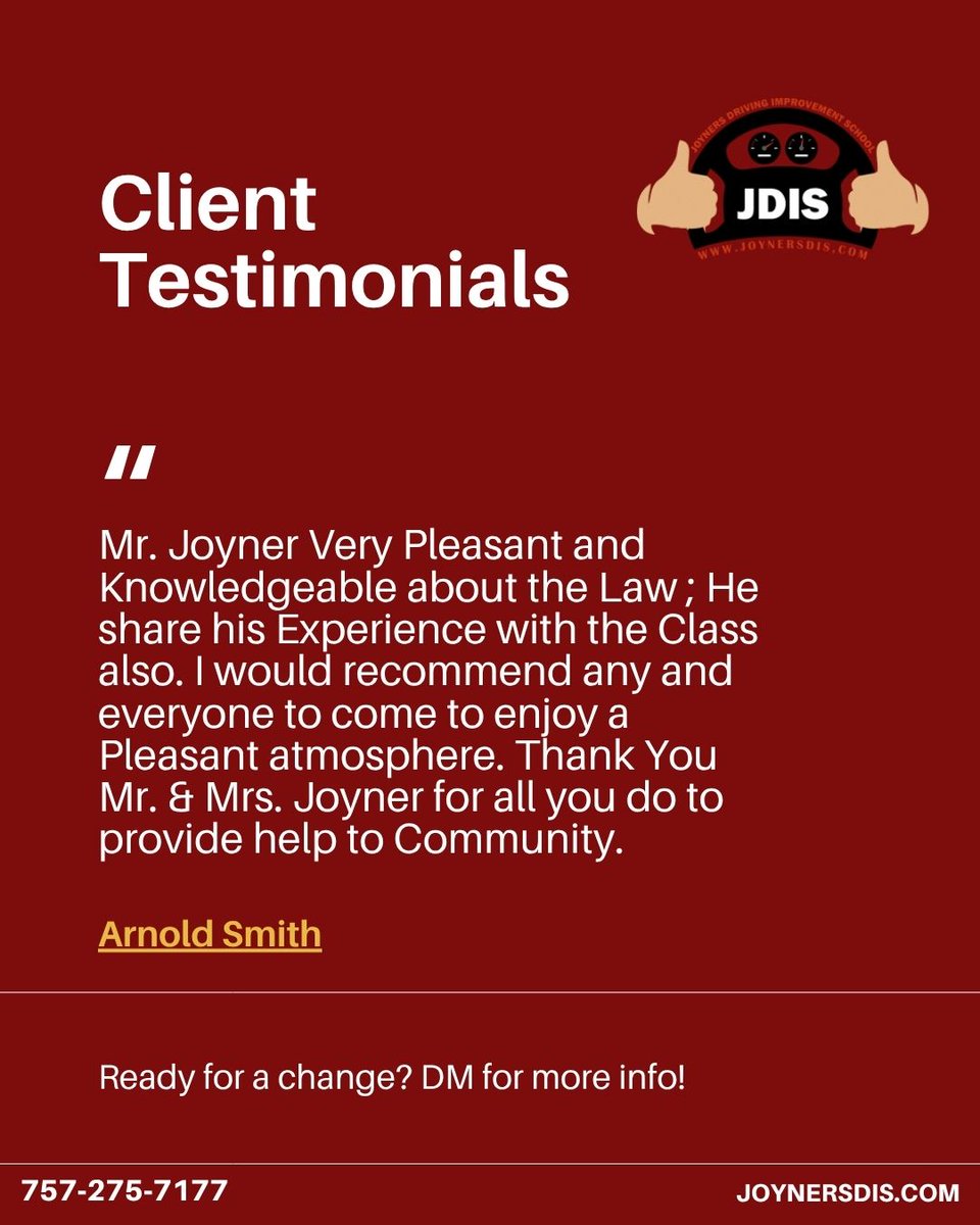 Jdrivingschool's tweet image. Struggling with the DMV test? We teach you to drive step by step! 🚦

#JoynersDrivingSchool #DMVTest #DriverImprovement #DrivingSchoolNearMe #BehindTheWheel #DrivingLessons #VirginiaDrivingSchool #DrivingCourse #RoadTestPrep #HamptonRoadsDriving  #DrivingCourses