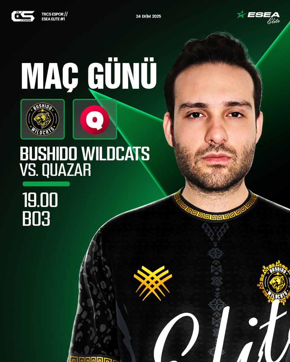 trcsespor's tweet image. 🔥 Temsilcimiz Bushido Wildcats, ESEA Elite #1'de Playoff'a çıkma maçında QUAZAR ile karşılaşıyor.
Eğer temsilcimiz bu maçtan galip ayrılırsa VRS'li playoff aşamasına katılmaya hak kazanacak. Fakat mağluğ ayrılırsa da ölüm kalım maçını oynamak zorunda kalacak.
🗺️ BO3
🕞 19:00…