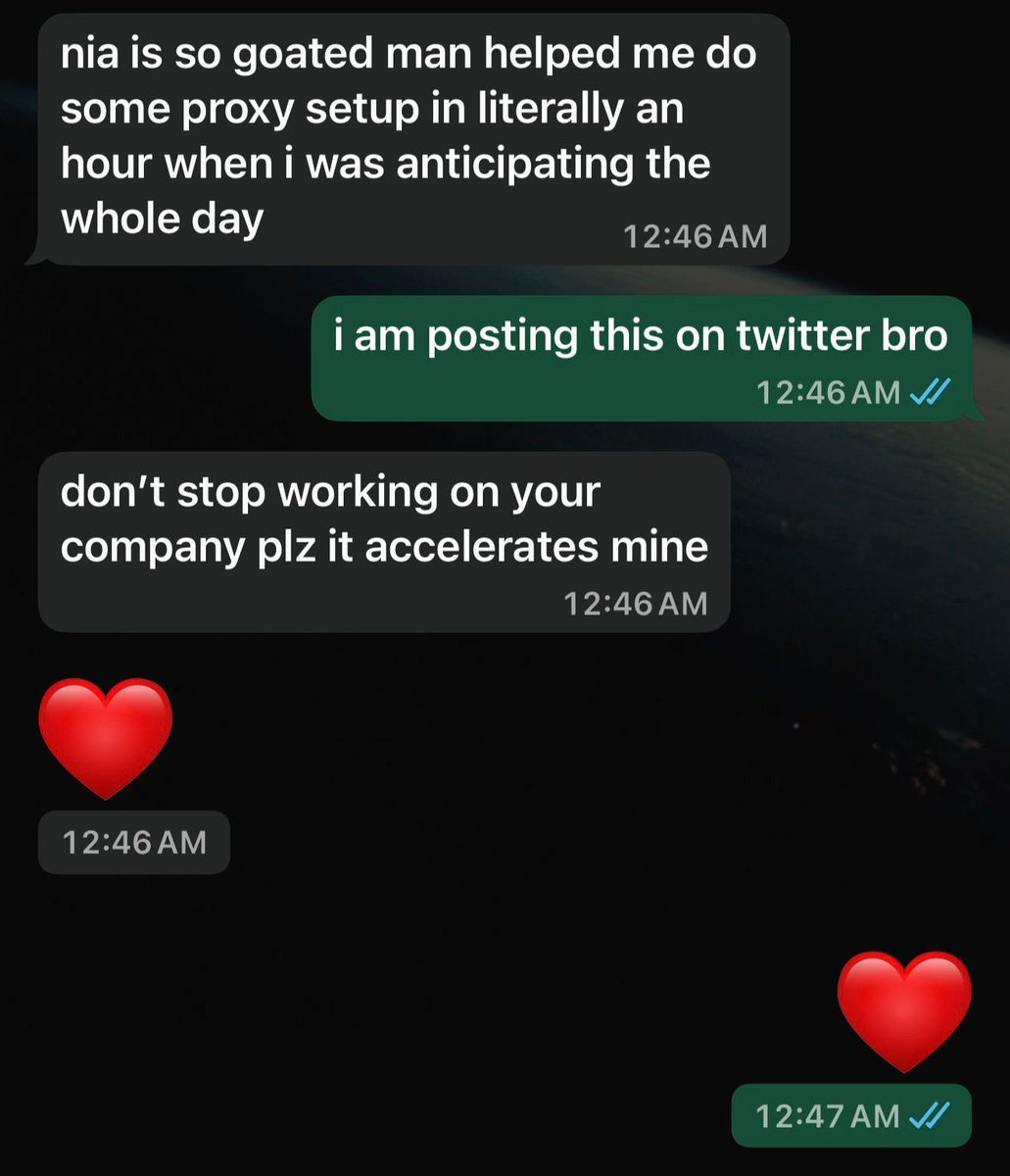 Photo by Arlan Those moments are worth living for.
I’m so obsessed with my company that this kind of feedback makes me want to scream even tho my throat hurts like crazy right now.
Thanks @BisheshK (Imperzia YC S25)! https://t.co/d6m05LMHQG