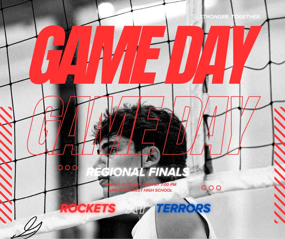 ❗️❕GAME DAY❕❗️

Rockets travel to Appleton West for tonight’s Regional Final match

First serve: 7:00 pm

Stronger. Together. 🚀🏐