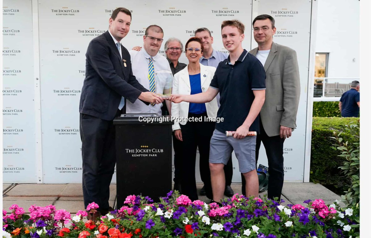 FLASHBACK FRIDAY

<a href="/kemptonparkrace/">Kempton Park Racecourse</a> (9/7/2025)

The <a href="/EqR_Infinity/">Equestrian R Infinity and The Limes Syndicates</a> Team pictured with Bold Suitor in the Winners Enclosure &amp; collecting the winning trophy.

Bold Suitor won by 5 lengths under a brilliant ride by Georgia Dobie. 

#Racehorse #Horseracing #Equestrian #Jockey #Trainer