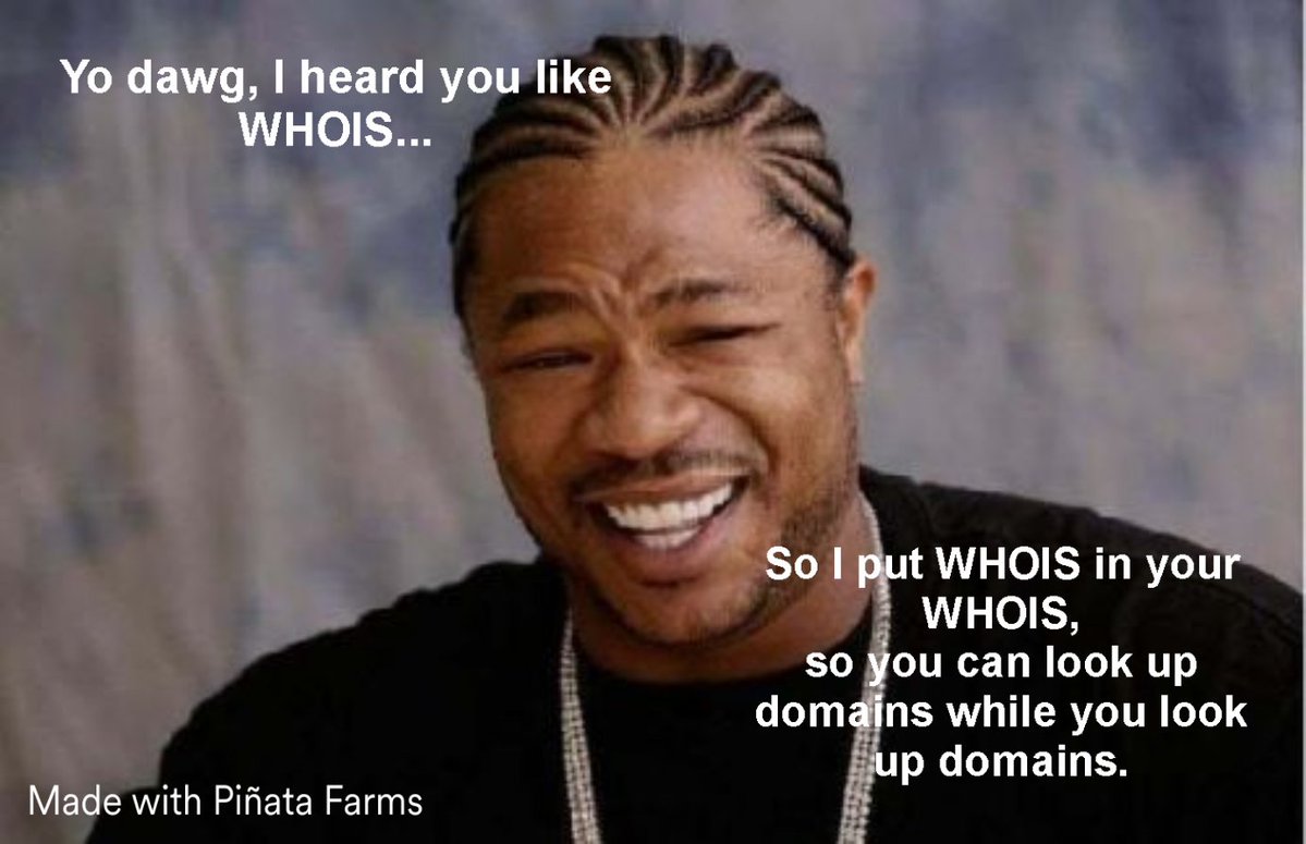 MyIPcasa's tweet image. "Yo dawg, I heard you like WHOIS…”
So I made a WHOIS for your WHOIS 🔍
myip.casa/whois
#internetprotocols  #privacy  #WebTools #CyberAwareness  #OnlineSafety