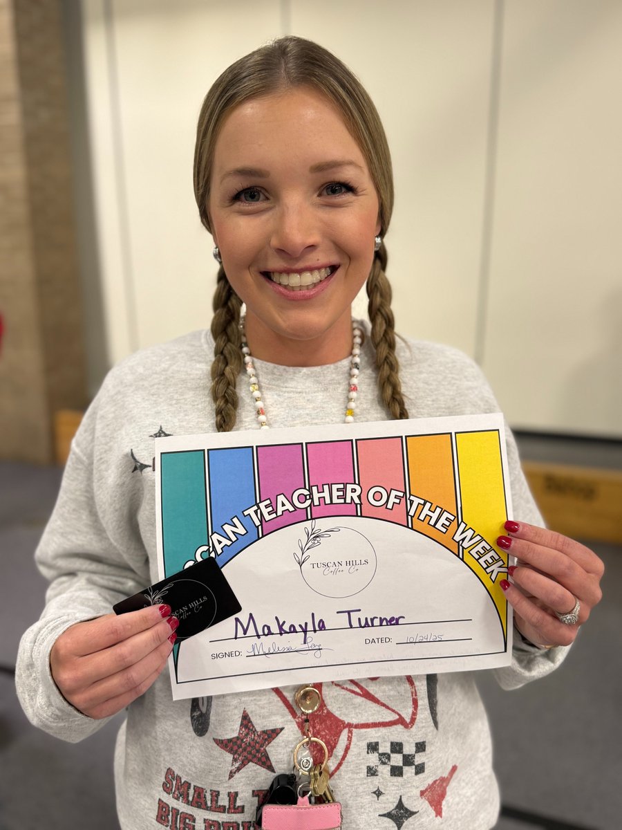 TC_Schools_KY's tweet image. Congratulations to Taylor County Primary Center’s Tuscan Teachers of the Week, Mrs. Brooke Downey (October 17) and Mrs. Makayla Turner (October 24)! 
Expect greatness from our teachers! 
#tcpride #tcpc #TuscanTeacheroftheWeek #expectgreatness