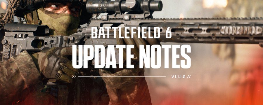 أبرز ما في تحديث Battlefield 6 – إصدار 1.1.1.0 (28 أكتوبر) بخصوص الأسلحة:

🔹 تم إعادة موازنة تشتت الأسلحة (Weapon Dispersion) لتتناسب بشكل أفضل مع ملف الضرر الخاص بكل سلاح عبر جميع المسافات.
الأسلحة ذات الضرر المنخفض ستشهد الآن زيادة طفيفة في التشتت عند الإطلاق، بينما الأسلحة