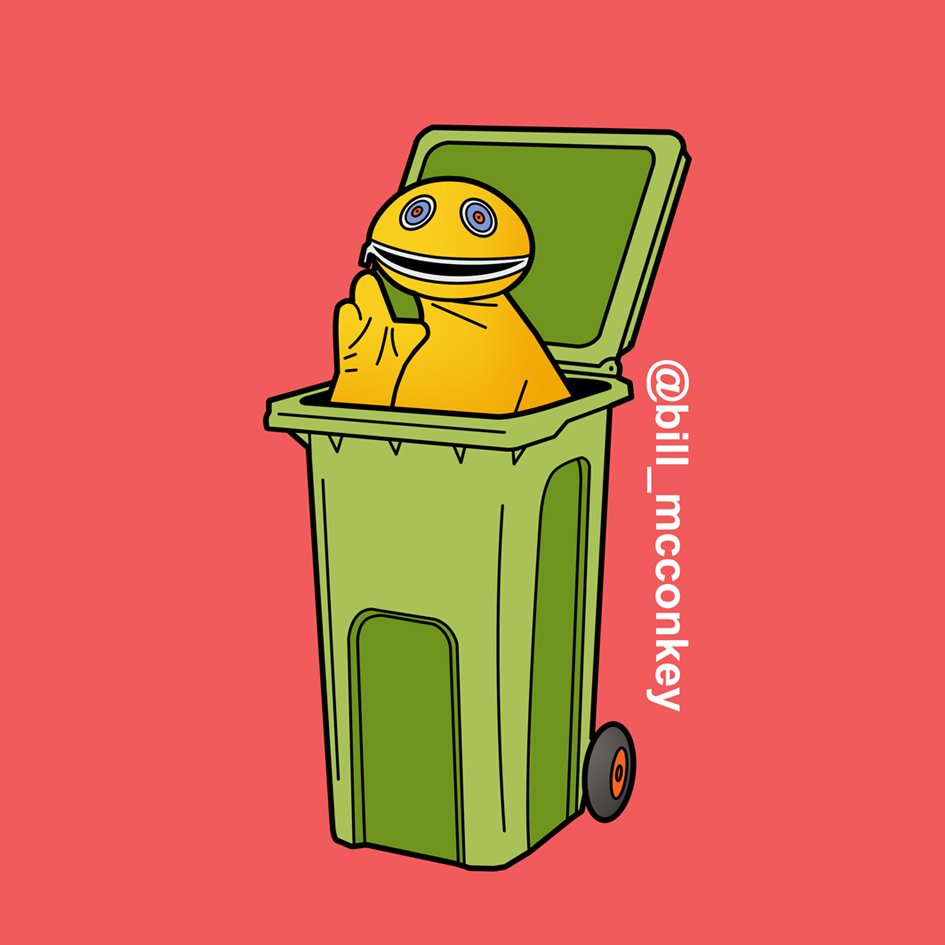Sure the Americans have Oscar the Grouch in his Trashcan, but if you put Zippy in a wheelie bin, it's basically the same thing..