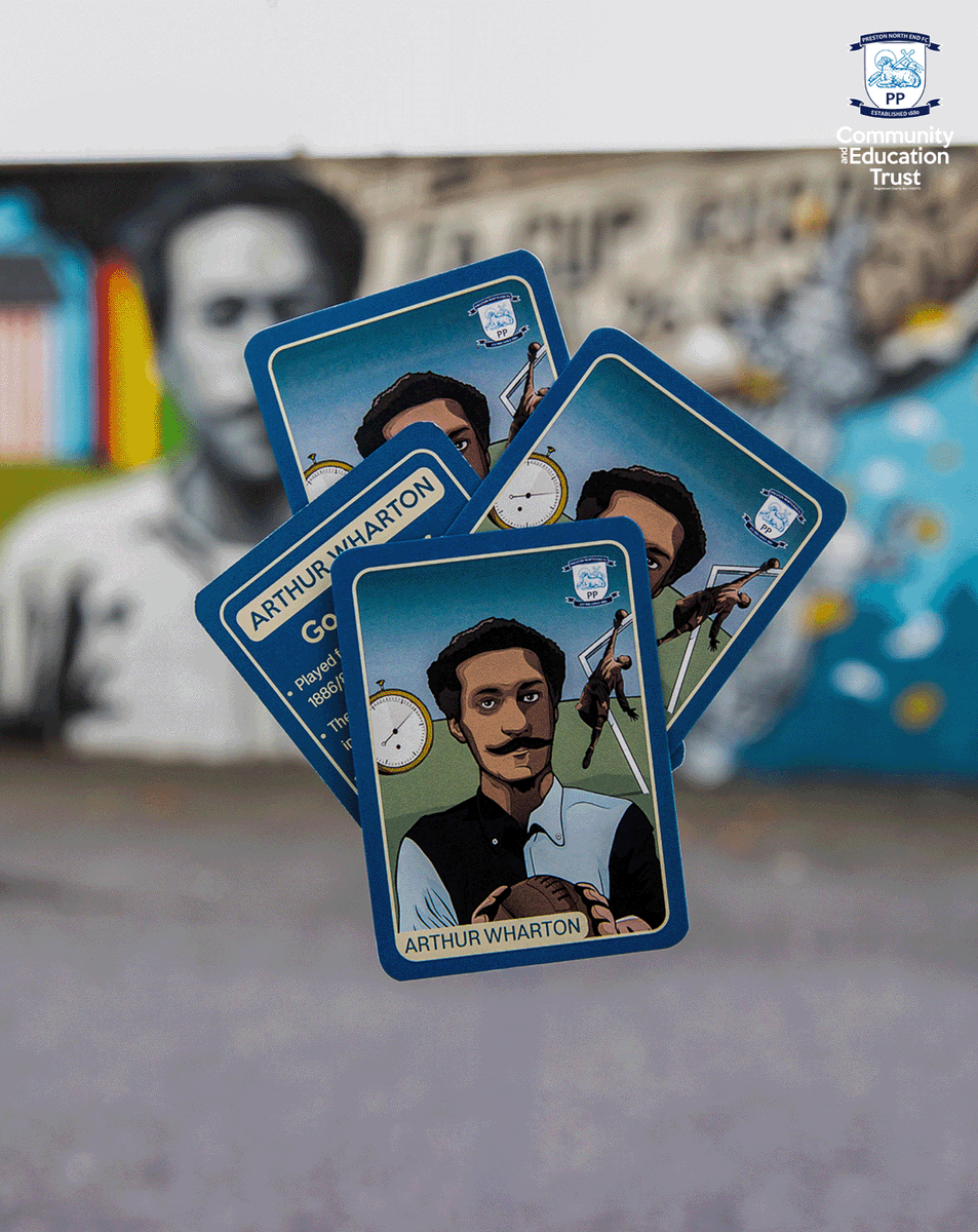 pnecommunity's tweet image. 🎴 This season, we&apos;ve been giving away some exclusive Preston North End Player Trading Cards at home matchdays and tonight&apos;s is a special Arthur Wharton edition, illustrated by @DaveRobDesign.

These can be collected from the Family Room in the Sir Tom Finney Stand or from the…