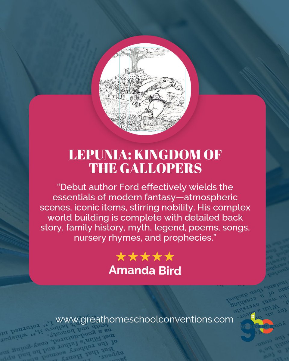We’re excited to partner with LEPUNIA: Kingdom of the Gallopers as our Title Sponsor! ✨

Learn more about Kevin Ford's engaging debut novel at @authoroflepunia!

#GHC2026 #GreatHomeschoolConventions #Lepunia