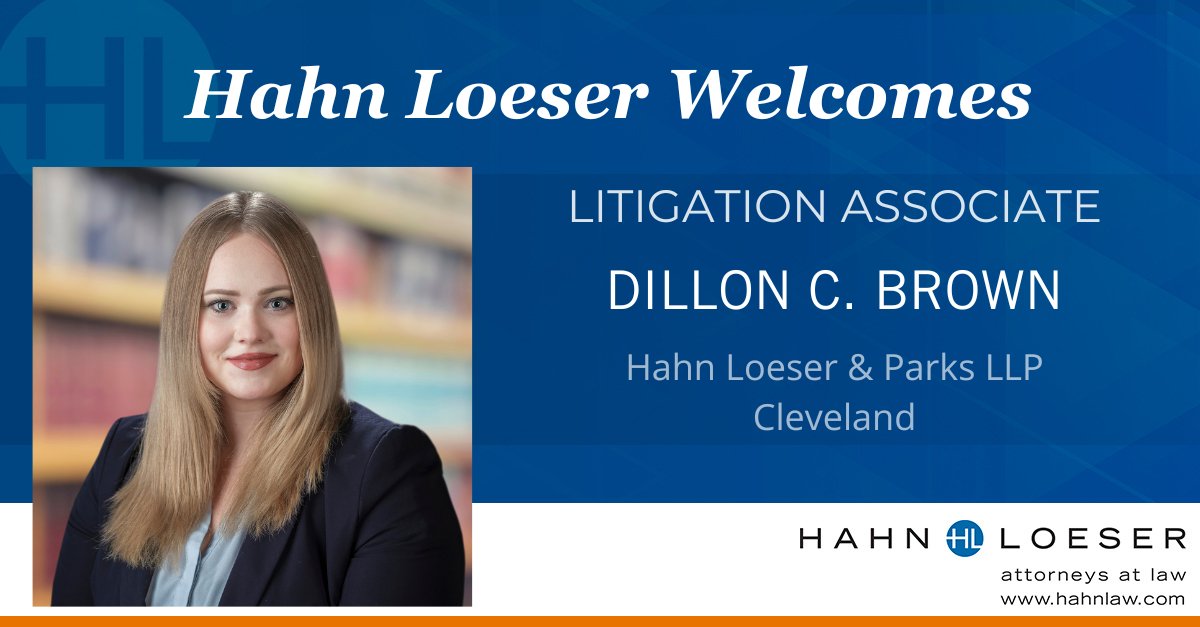 HLP welcomes Litigation Associate Dillon Brown to Clevland. Dillon focuses on complex commercial disputes. She spent 4 years with the U.S. District Court for the Western District of Michigan. Dillon earned both her J.D. and B.A. from Case Western Reserve.
hahnlaw.com/insights/dillo…