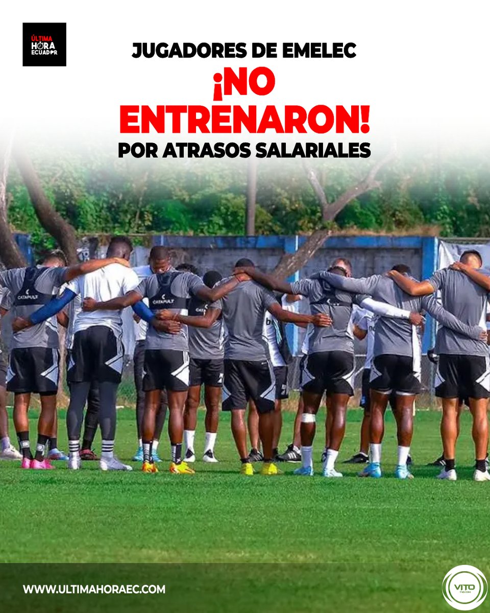 El CS Emelec vive un momento tenso: este viernes, 24 de octubre, los jugadores no entrenaron en 'Los Samanes' en protesta por los atrasos salariales que arrastran desde hace meses.

La situación preocupa de cara al partido del domingo frente a Delfín SC.