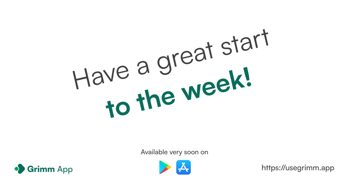 #Mondaymotivation
Every project starts with a dream, a vision, but only action makes it real. This Monday, move forward with discipline, faith, and perseverance.

For more information: usegrimm.app