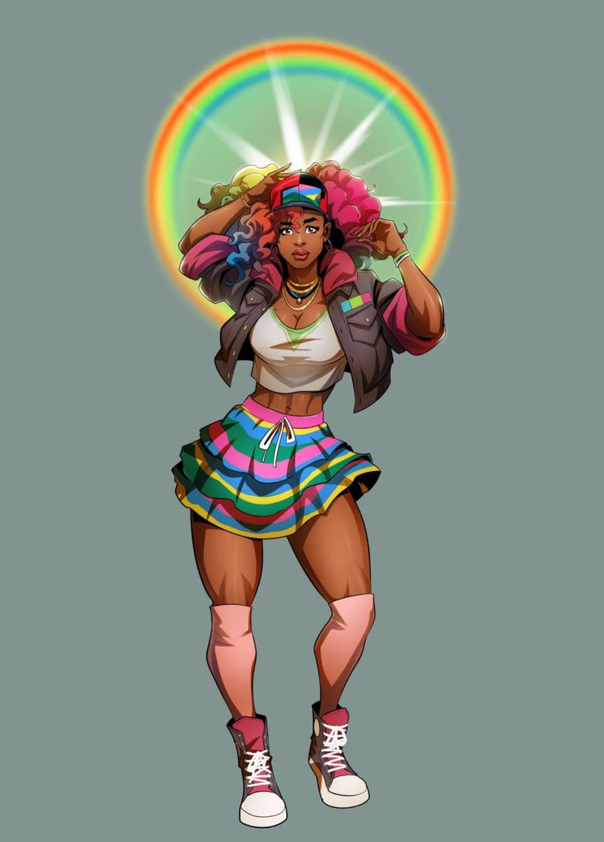 Her mother lost everything, so she built hope out of light. 🌈

Now that light walks, speaks, and saves the day.

Born from grief, powered by color —
she’s the living spectrum herself.

Everyone meet Brightside. I hope you dig her. 

#CoastGuard coming soon.