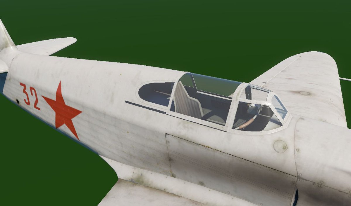 cicada_WT's tweet image. リトヴァクのYak-1
既存のYak-1と比べるとキャノピーの後ろ側が変わっている。あとビミョーに機首が短い。リディア・リトヴァクは数少ないソ連の女性エースパイロット。
#WarThunder #Devserver