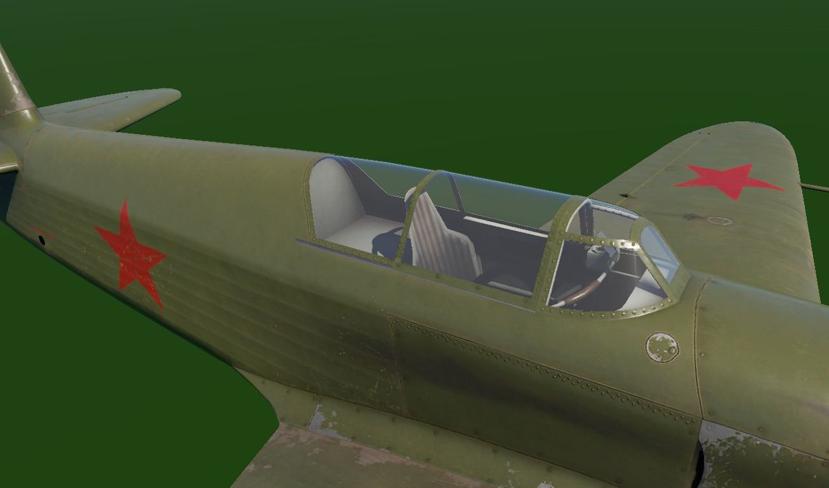 cicada_WT's tweet image. リトヴァクのYak-1
既存のYak-1と比べるとキャノピーの後ろ側が変わっている。あとビミョーに機首が短い。リディア・リトヴァクは数少ないソ連の女性エースパイロット。
#WarThunder #Devserver