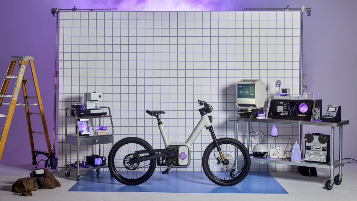 calebkramer's tweet image. ALSO, Rivian&apos;s micromobility spinoff, really nailed solarpunk branding, down to the smallest details.

That quirky mono style font, the crank arm scrolljacking moment, and the dreamy copywriting are all magic. ✨