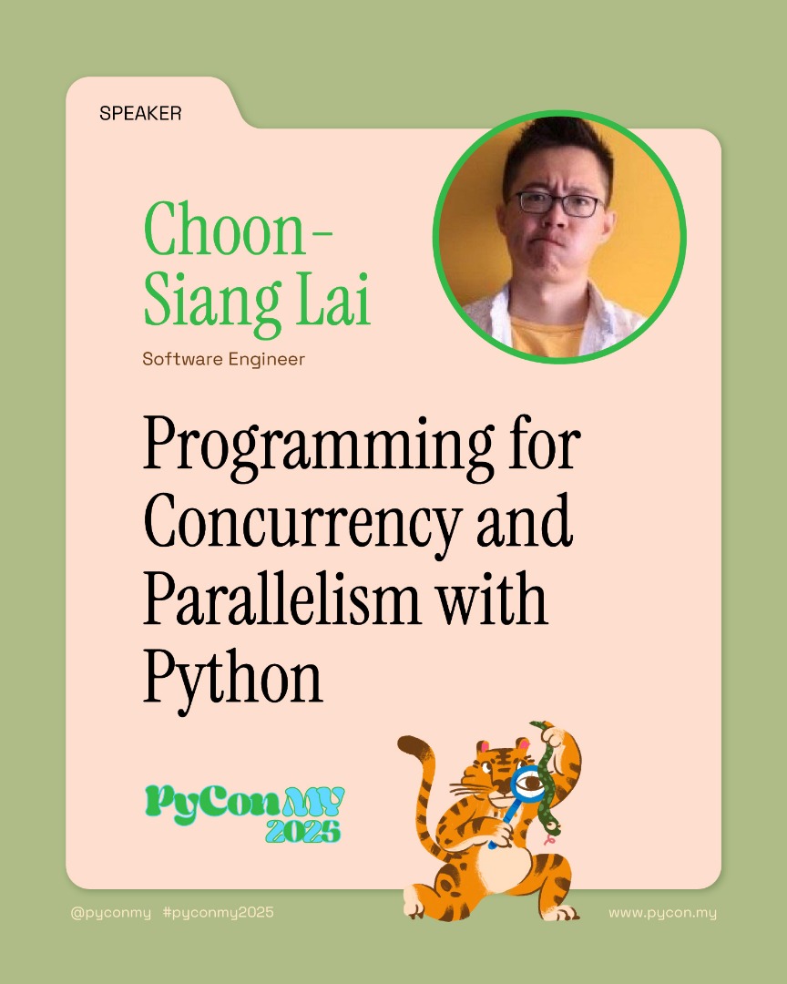 pyconmy's tweet image. AsyncIO alone won't make your Python apps faster! ๐ซโก
@Jeffrey04 reveals how to combine concurrency AND parallelism to crush performance bottlenecks at @PyConMY!
RT if you've ever been confused about async vs parallel! ๐
