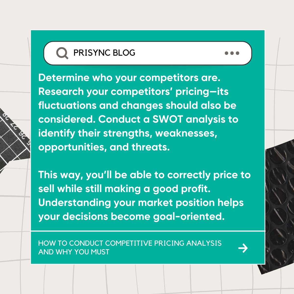 PrisyncCom's tweet image. Competitive #pricing balances low prices for customers and high margins for profits. 🤝

That&apos;s why many online merchants benefit from this #pricingstrategy.🚀

Let&apos;s take a look at it! 👉 buff.ly/MvBFDJI

#CompetitorAnalysis #EcommerceTips #PricingTool #PriceItRight