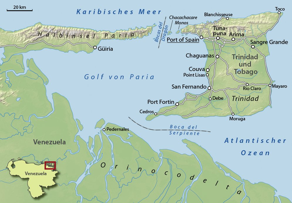 USA_Polling's tweet image. Your reminder that Trinidad is literally right off the coast of Venezuela