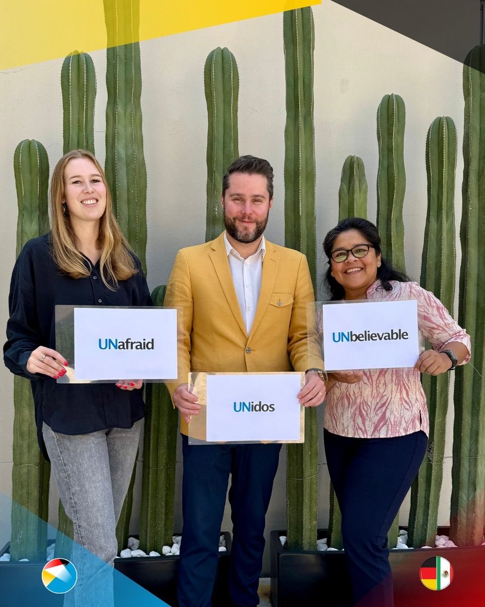 Durante 80 años, la <a href="/ONU_es/">Naciones Unidas</a> ha sido y seguirá siendo una obra de la humanidad. Ni perfecta, ni acabada, pero siempre mejores juntos #BetterTogether #UNidos.
Alemania 🇩🇪 se mantiene como socio confiable de las personas al servicio de la ONU que actúan sin miedo #UNAfraid #UN80.