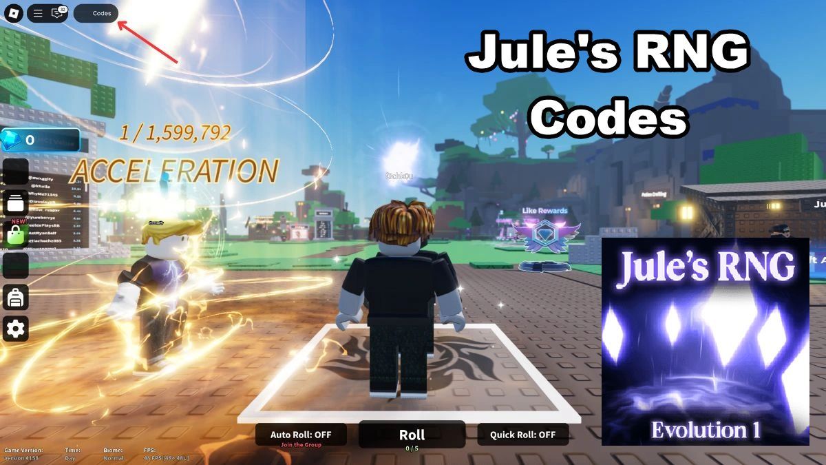 GameForceRoblox's tweet image. Jule’s RNG NEW Codes (October 2025) – buff.ly/9O3rG62 - The game offers luck-based gameplay with potions and gems as rewards to enhance rolling.  
Roblox Code Index: buff.ly/h2upHge
#JulesRNG #JulesRNGCodes #JuleGames #JulesRNGAuras…