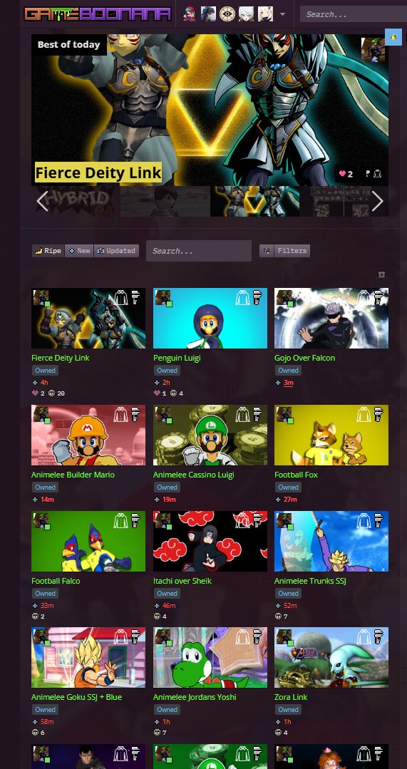 As many of you already know, SSBM Textures is closing 9/7/2026 😕
Because of this, I've uploaded all my older skins to Gamebanana, and I also plan to upload more free Patreon skins there in the future. So if you want some of my free skins, here you go! gamebanana.com/members/4913225