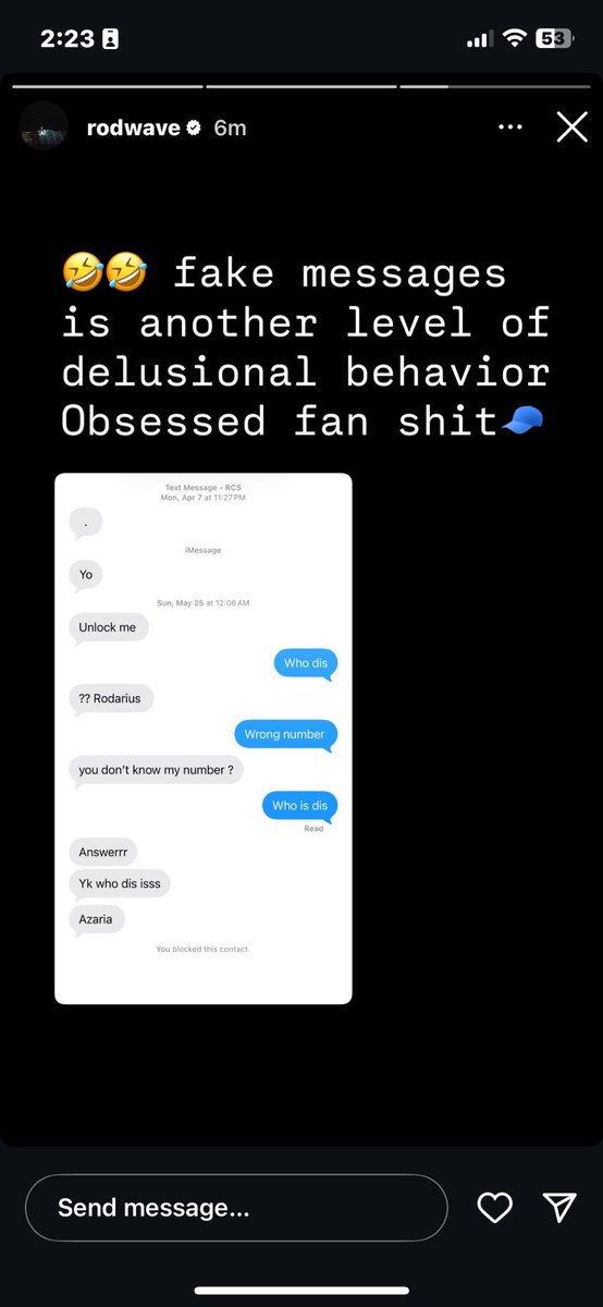 TheReaalRe's tweet image. lol yall see this?!!! yes i’m being messy this evening #Rodwave 🤣🤣🤣🤣 don’t put that shi on Pai nem and u liennnnn