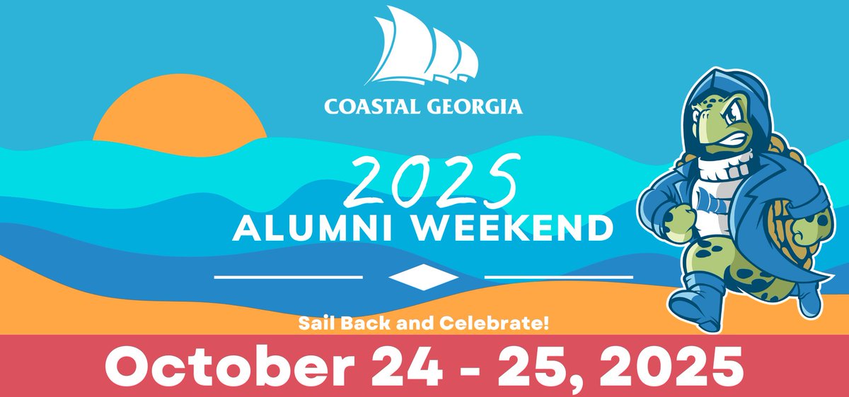 💙 #AlumniWeekend 2025 kicks off TODAY! #Mariners are coming home to celebrate connection, tradition &amp; legacy. ⚓️

👉 Schedule: bit.ly/4noakQ9

#MarinerFamily #GoMariners #CoastalGeorgia