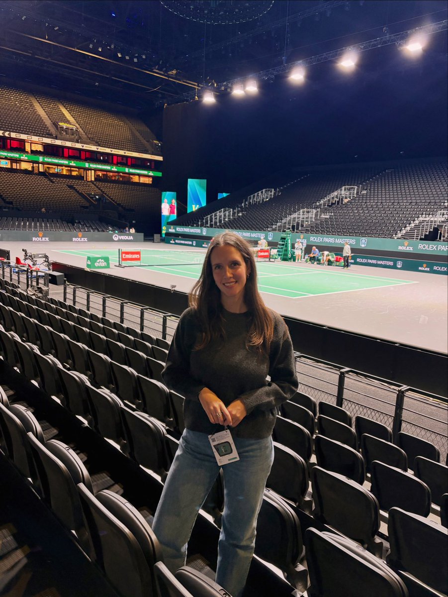 Bien arrivée au #RolexParisMasters 2025 ! 🎾