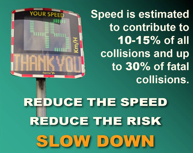 Corkcoco's tweet photo. 🚗 Let’s all make our best effort to share the road safely this October Bank Holiday Weekend 2025.
Speed Kills
💡 This Bank Holiday Weekend please think about your speed, road type, tyre & weather conditions when out on the road.
#VisonZero
@RSAIreland https://t.co/ukc3XXvGXd