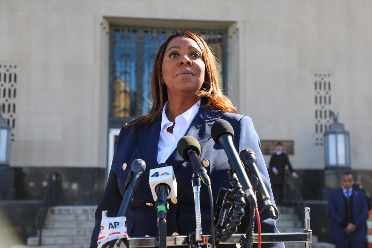 NewYorkStateAG's tweet image. This isn’t about me. It’s about all of us. 
It’s about a justice system which has been weaponized. A justice system which has been used as a tool of revenge.
My faith is strong. I have belief in the justice system and the rule of law.