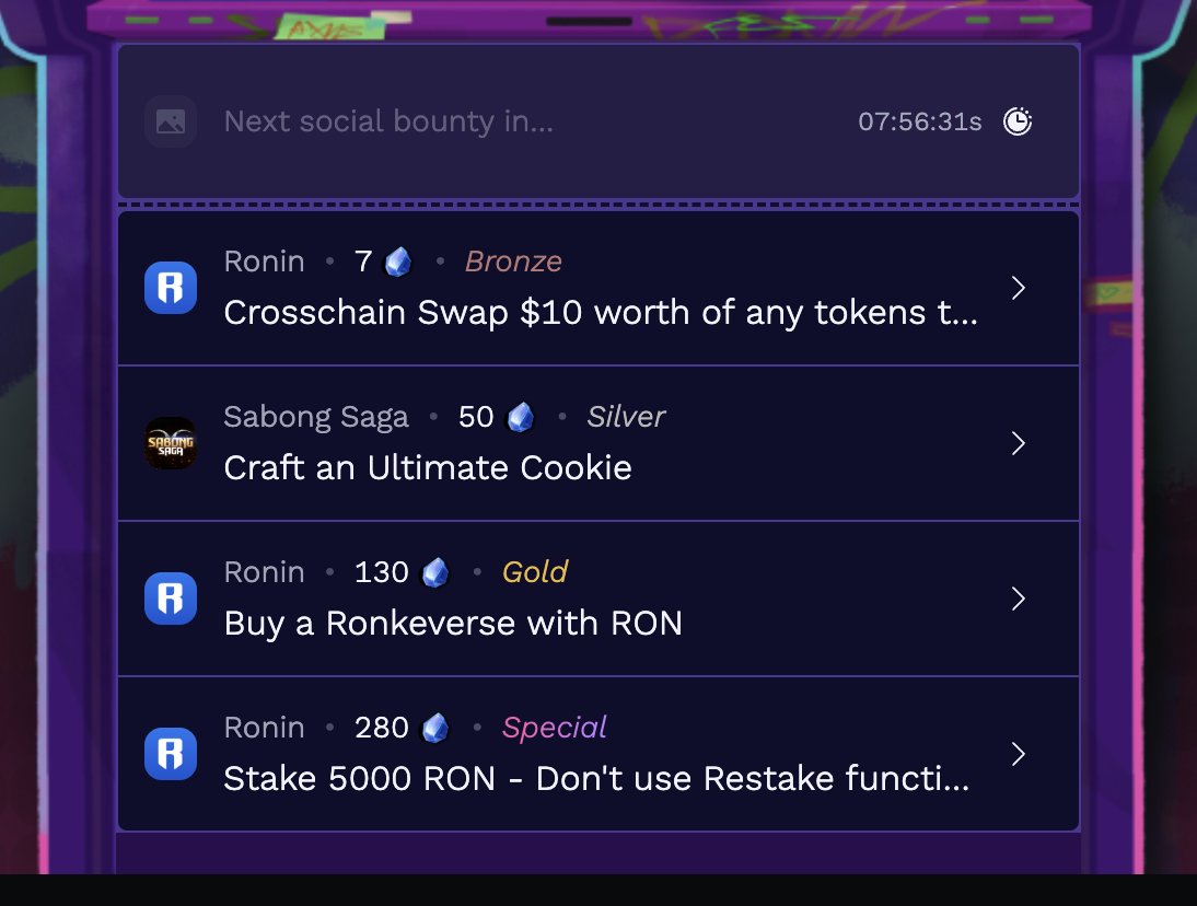 Buying a <a href="/RonkeOnRon/">Ronin Monke</a> today.

Love how the arcade is giving me ideas around what to do onchain.