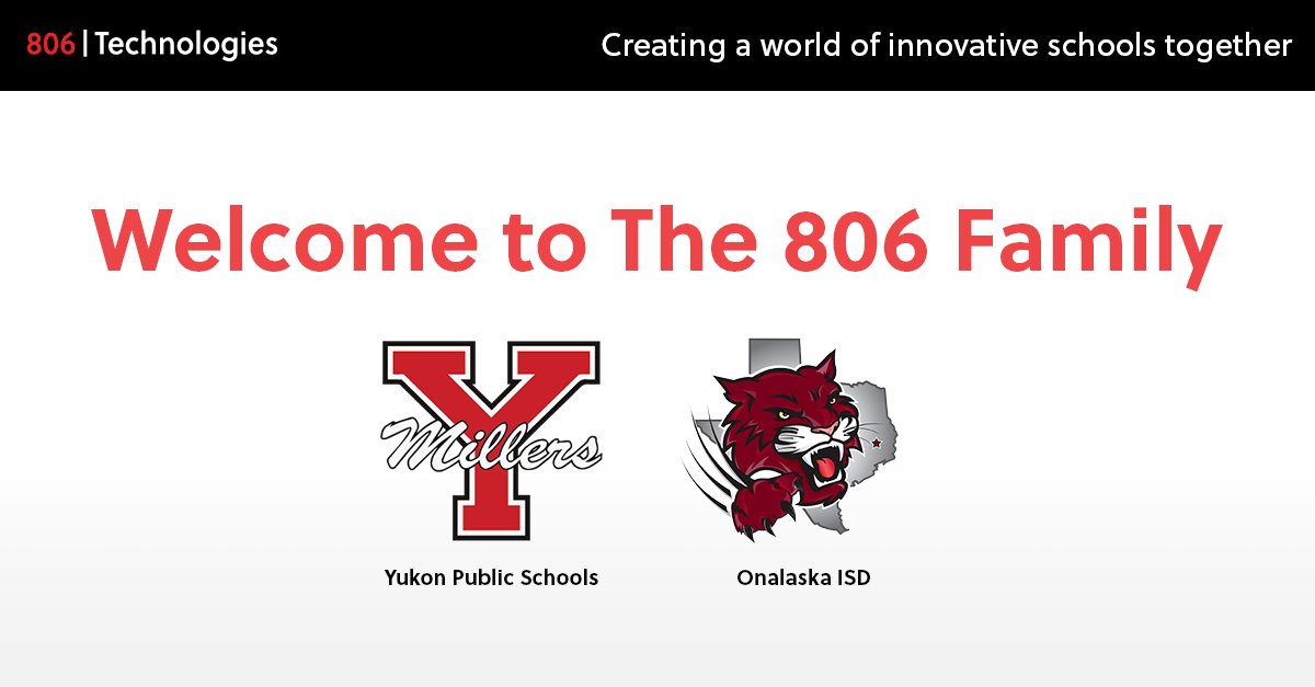 806Technologies's tweet photo. Exciting news from the 806 Family!
We’re proud to welcome Onalaska ISD & Yukon Public Schools to the Title1Crate community. 💙
Here’s to simplifying processes & staying audit ready!
#Title1Crate #806Family #EdTech #EducationTools https://t.co/6MFY243lvs