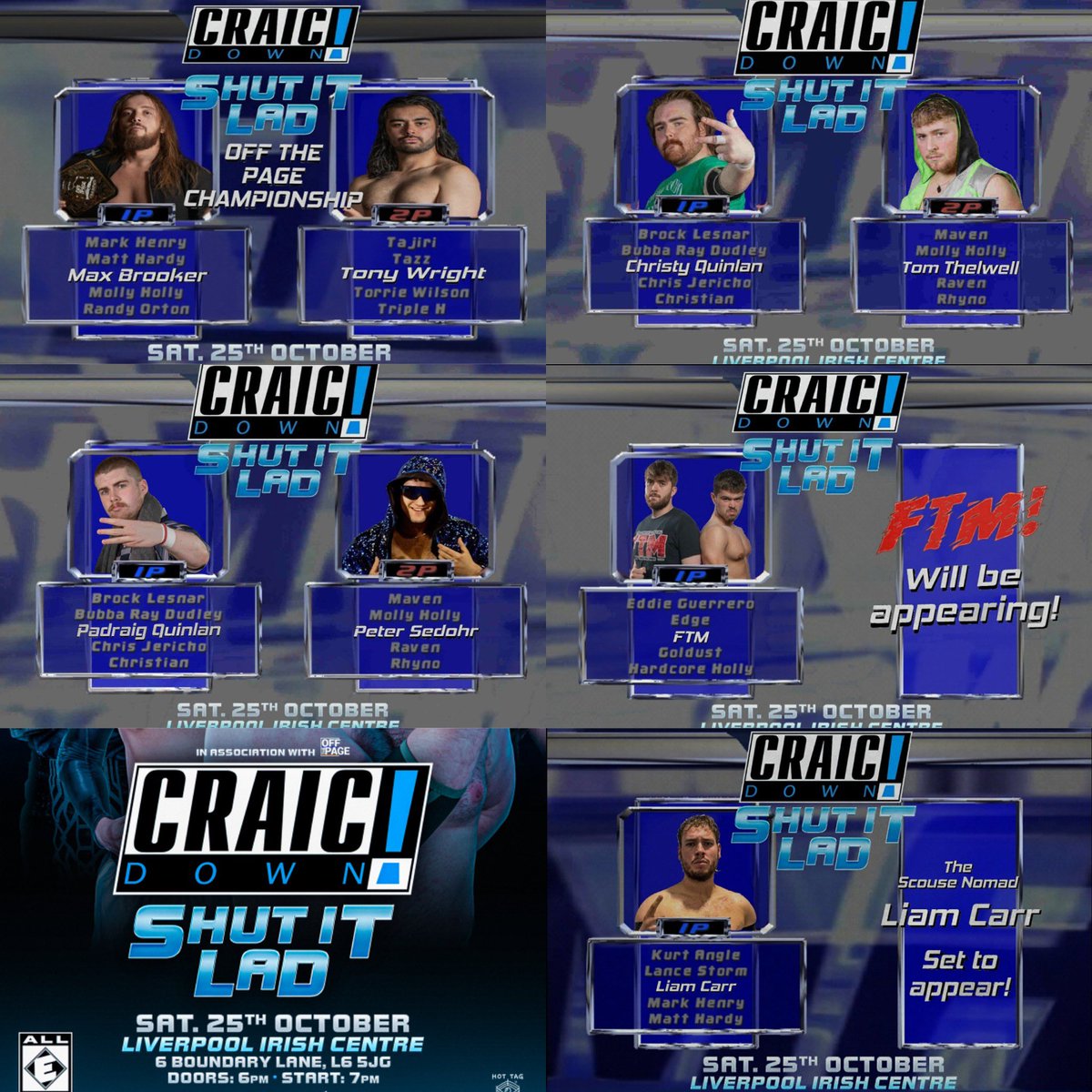 ONE MORE DAY!

Wrestling action kicks off at <a href="/LiverpoolIC/">Liverpool Irish Centre</a> tomorrow night at 7pm, featuring the best wrestling talent from the North West! This will be a night of high-flying exciting wrestling action not to be missed!

LAST TICKETS AVAILABLE HERE: skiddle.com/whats-on/Liver…