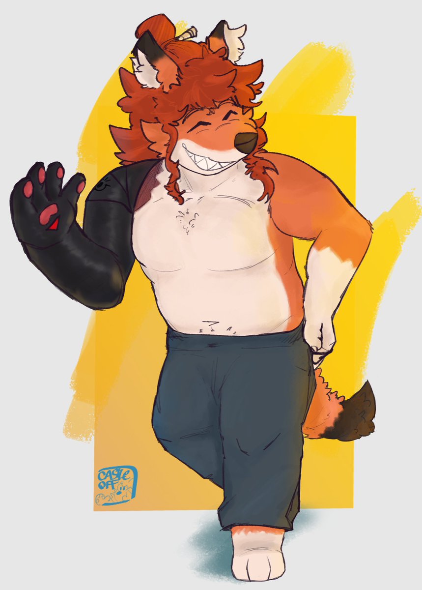 chateloff's tweet image. Howdy !!

A fullbody c^mm to @/hideyasu on telegram

#Art #FurryArt