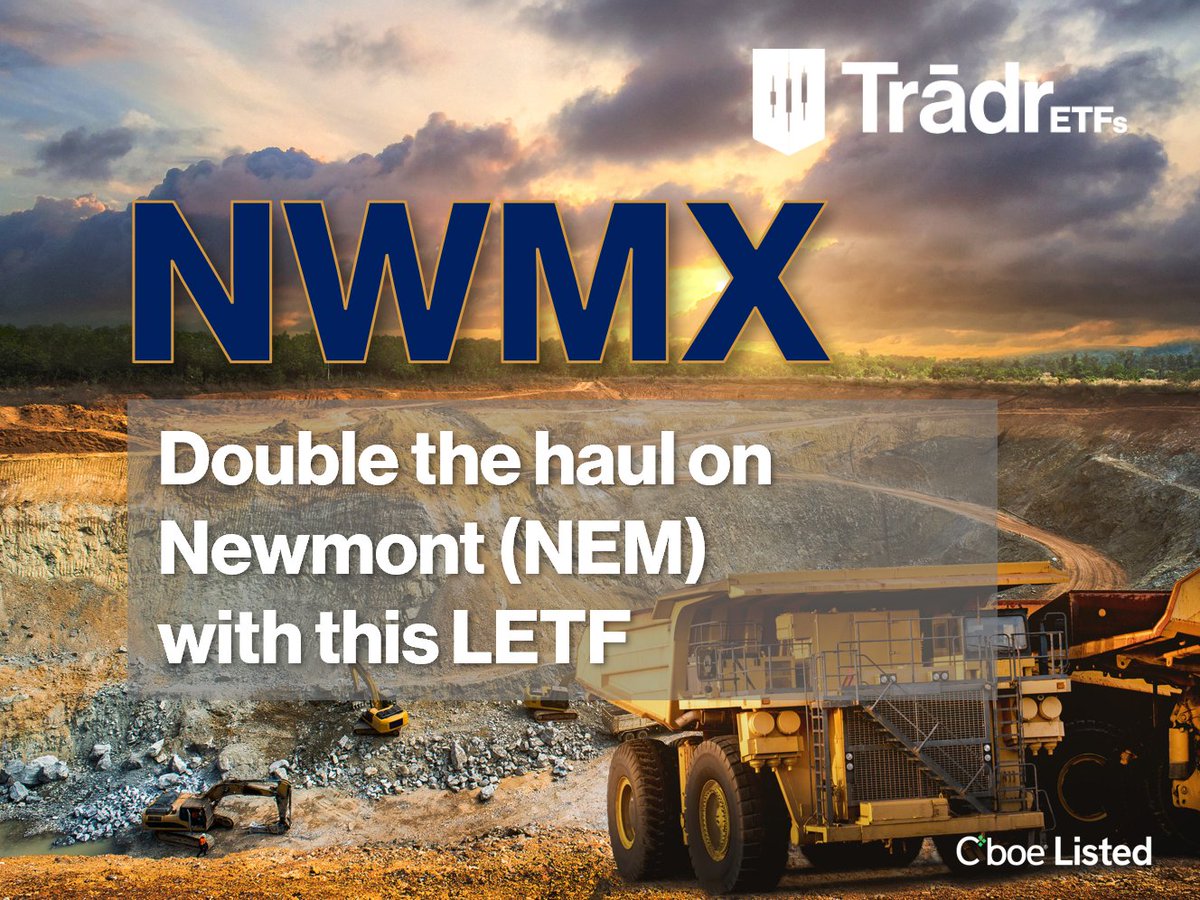 Trading $NEM around earnings? Explore $NWMX, the Tradr 2X Long NEM Daily ETF. The first ETF that seeks 200% the daily performance of <a href="/NewmontCorp/">Newmont Corporation</a> . Investing in leveraged ETFs involves significant risk. tradretfs.com/nwmx
