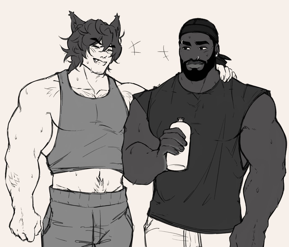 little doodle of the gym obsessed rats, love them 🧡💛 #sett #ksante