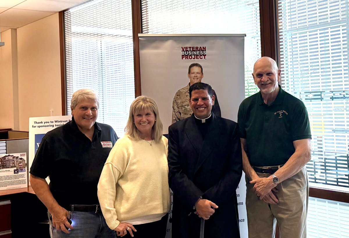 VetBizProject's tweet image. We were honored to welcome Fr. Darwin Flores from St. Rita of Casia Parish in Aurora to our new #VeteranBusinessProject offices at 2020 Calamos Court in Naperville. Fr. Flores offered a special blessing over our new space, and VBP leadership was deeply grateful for his presence.
