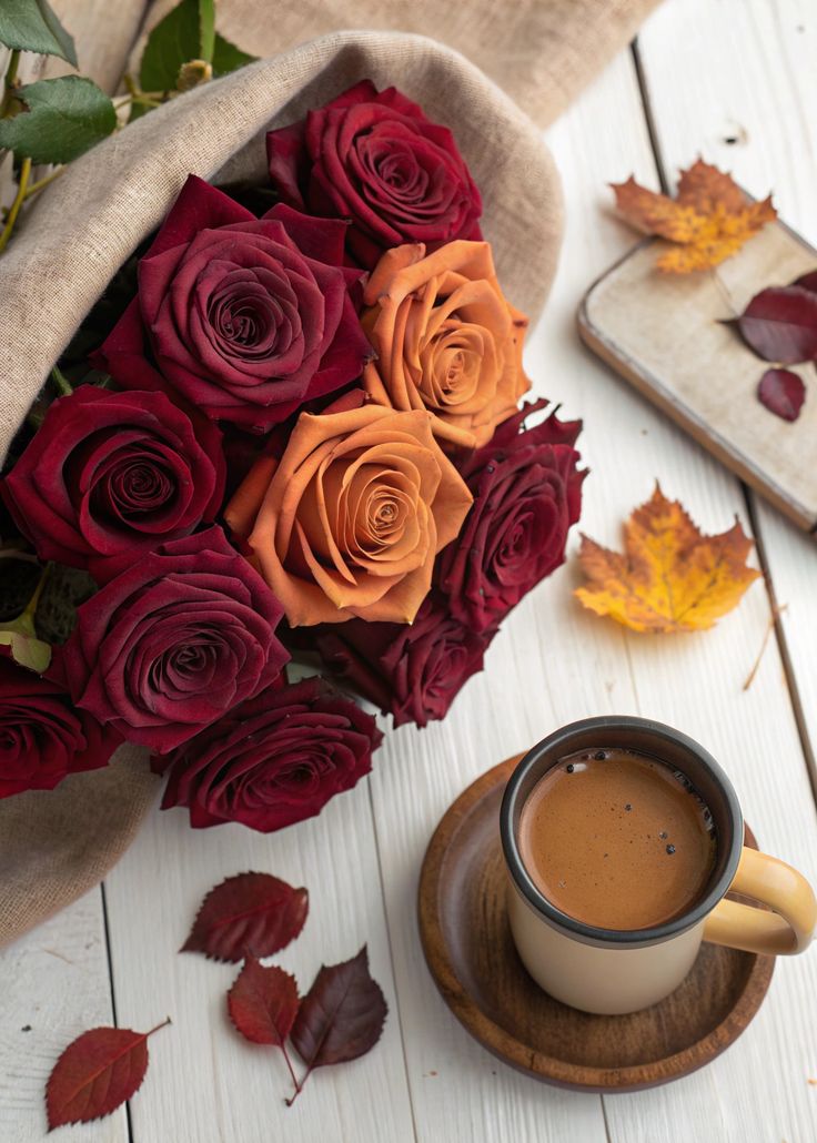 ❤️🧡Life is better with flowers and coffee🧡❤️