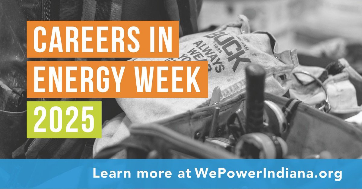 Today marks the end of Careers in Energy Week. #DYK there are a variety of roles available in the electric cooperative industry, including accounting, engineering, communications, and more. Find your dream career at WePowerIndiana.org.