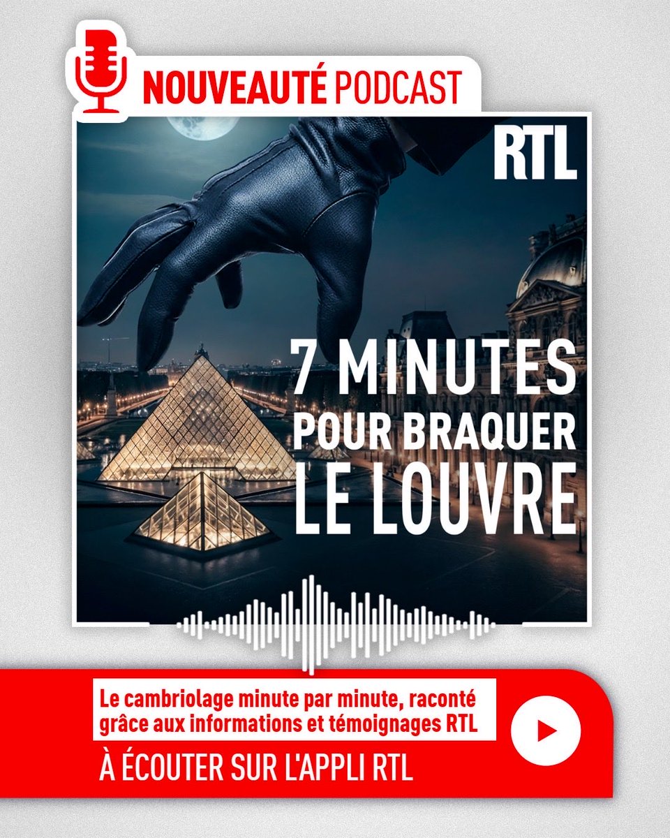 💎 7 minutes pour braquer le Louvre

Moins d'une semaine après le casse, <a href="/NathanLaporte5/">Nathan_Laporte</a> retrace le cambriolage grâce aux informations et aux témoignages recueillis par la rédaction de <a href="/RTLFrance/">RTL France</a> 

➡️ Une série inédite à découvrir sur le site et l'appli : rtl.fr/programmes/7-m…