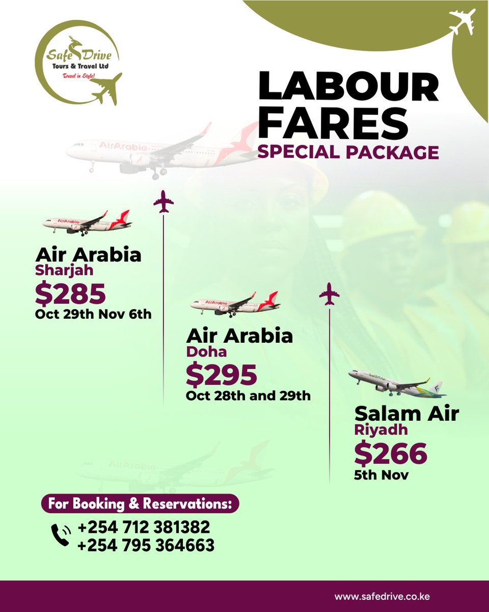 Did you know Safe Drive Tours &amp; Travel is IATA Go-Standard? ✅ We're your trusted source for tickets, and we specialize in labor fares at the best prices! 💯 We also issue tickets for fellow agents who don't have direct access. Our service fee is a super low 1%! 🤯