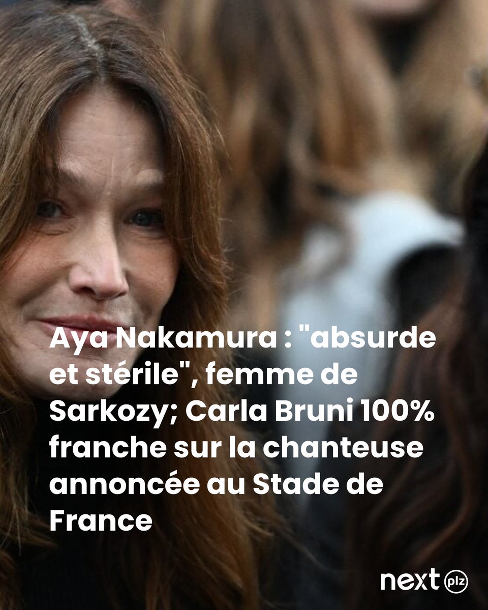Carla Bruni s'exprime sur Aya Nakamura 🎤 👉 l.nextplz.fr/o09