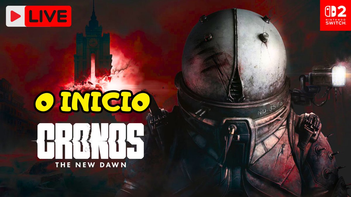 TioRapadura's tweet photo. 🚨 LIVE HOJE às 19h!
Vamos encarar o terror de Cronos: The New Dawn no Nintendo Switch 2 😱🔥
Venha pro chat e bora explorar juntos esse mundo sombrio cheio de perigos e mistérios!
🎥 👉 https://t.co/dgOFmhnrZZ
#CronosTheNewDawn #NintendoSwitch2 #LiveDeTerror #TioRapadura #Games