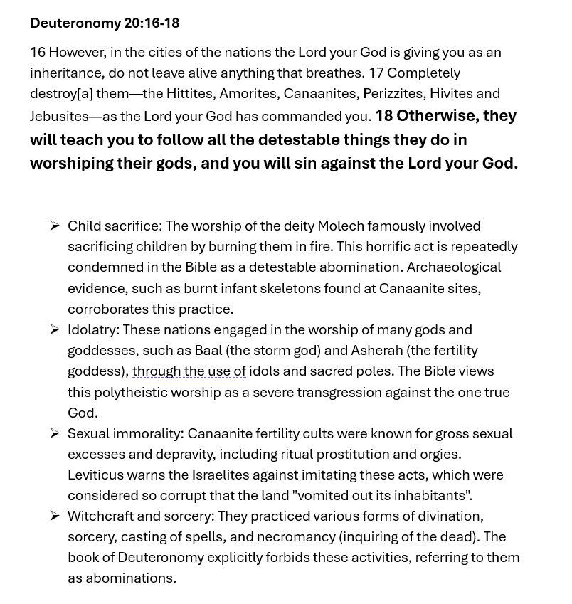 KnowHis_Word's tweet photo. @DrFrankTurek It is very clear why God ordered it. Read it!
Deuteronomy 20 16-18 #God https://t.co/uFa3uRRb05