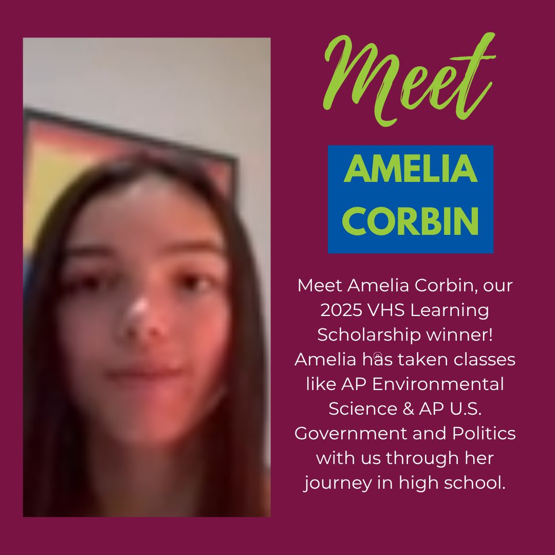 VHSLearning's tweet image. ✨ Today’s student spotlight is on Amelia Corbin! ✨

Amelia took our courses through her high school journey. 📚

Check out her video to see what Amelia thought about taking these courses! 💻

youtube.com/watch?v=G46yti…

#studentsuccess #vhslearning #studenthighlight