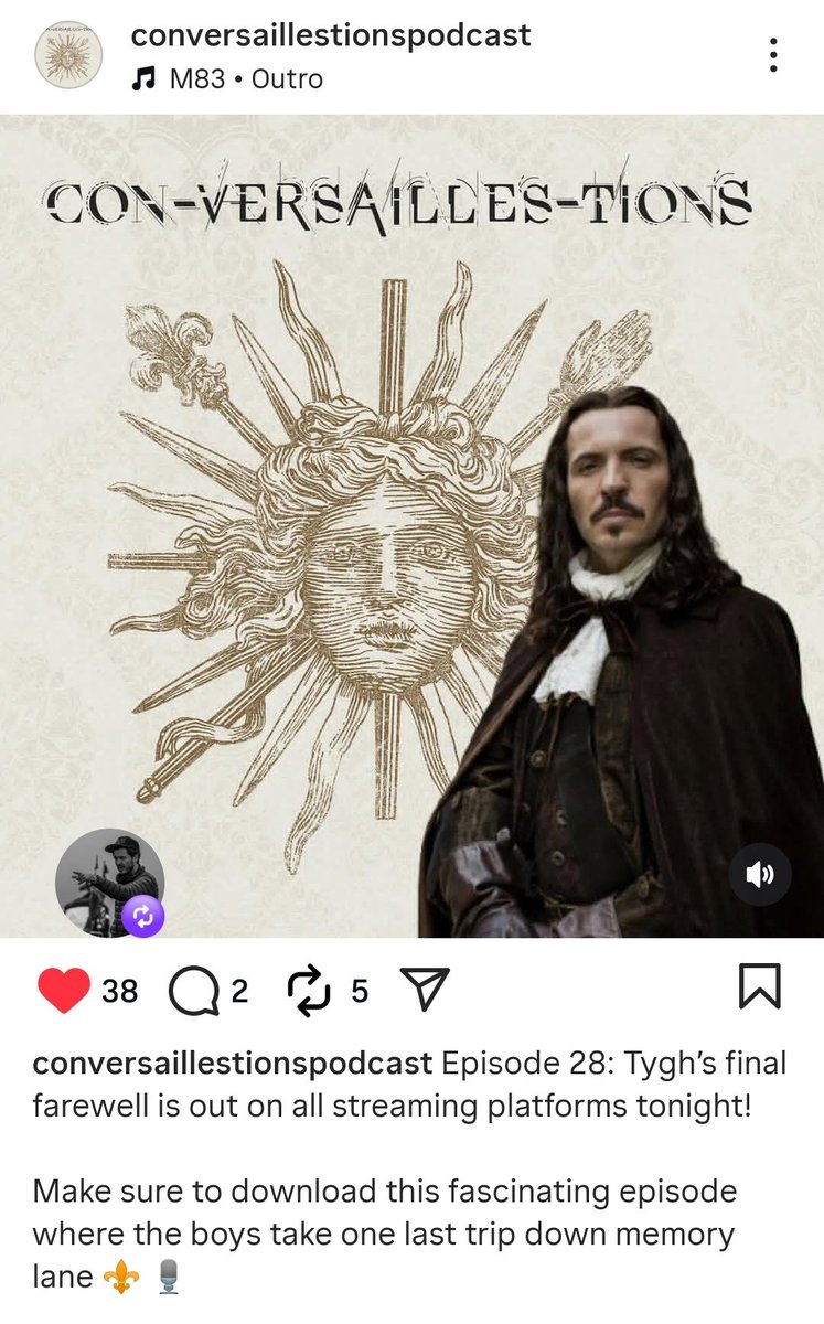 VannaiolaGabry's tweet photo. 💯💯💯
#ConVERSAILLEStionsPodcast #podcast #AlexanderVlahos #GeorgeBlagden #TyghRunyan #Versailles #VersaillesSeries #VersaillesLaSerie #VersaillesFamily #VersaillesFam https://t.co/ix1lrjshdX
