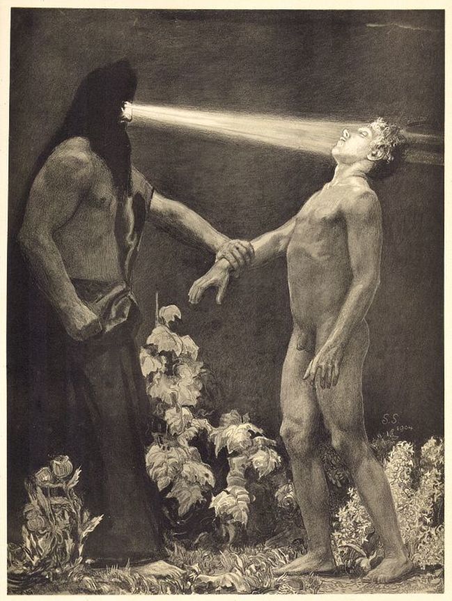 occult__culture's tweet image. Hypnose, Sascha Schneider (1904)