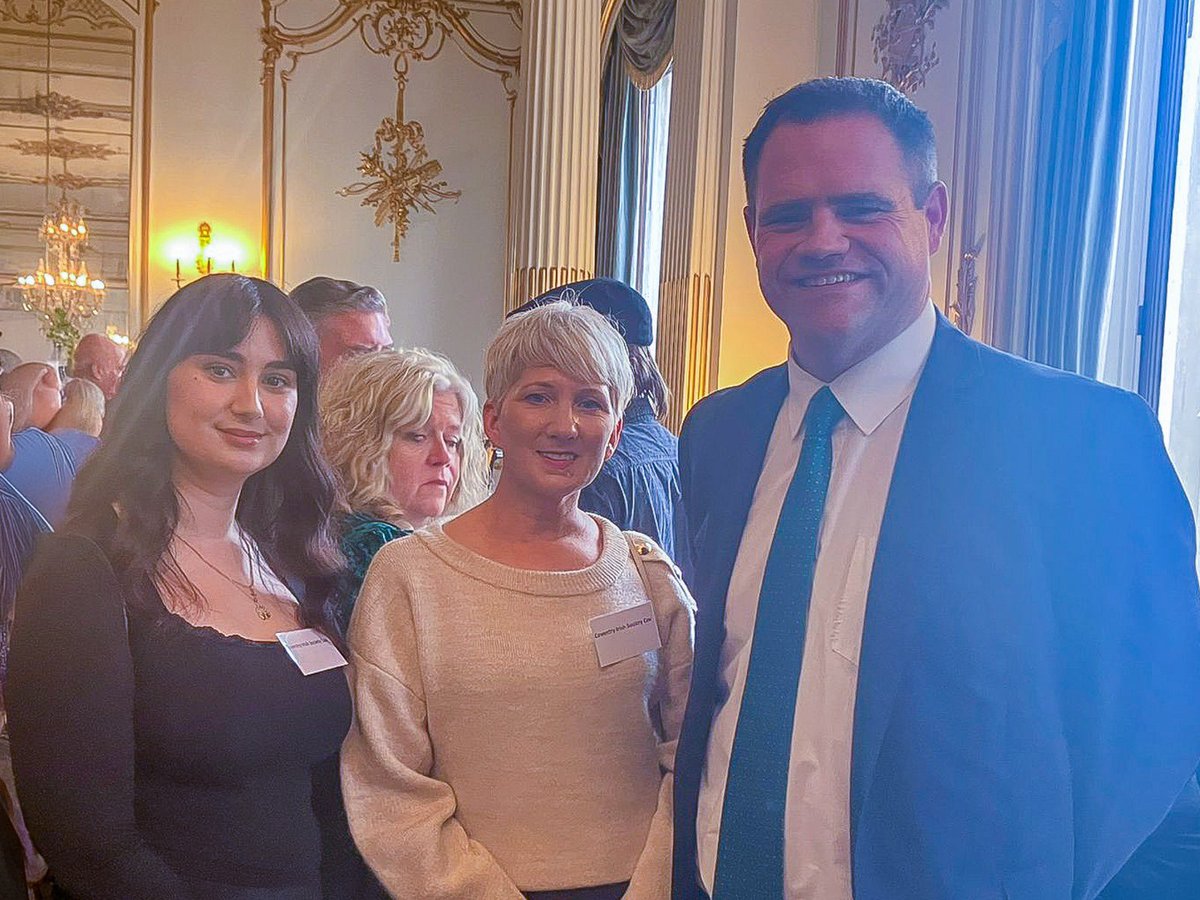 CoventryIrish's tweet image. We v. much appreciate being 1 of the 110 organisations in Britain to receive a 2025/26 grant from the Gov’t of Ireland’s Emigrant Support Programme.

We were represented at @IrelandEmbGB yesterday by our Manisha O’Malley &amp;amp; Siobhan Sexton when the formal announcement was made.