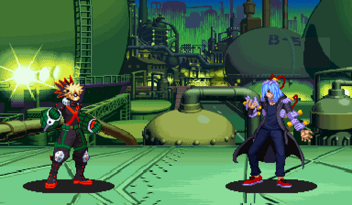 Taking advantage of Bakugo's new popularity, I'll repost here the sprites I made for him a while ago in the MvC style.
#ヒロアカ #Bakugo #heroaca_a #gamedev