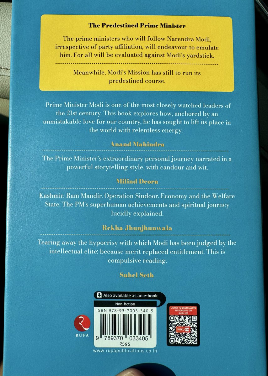 It was a pleasure attending the launch of ‘Modi’s Mission’ by <a href="/BerjisMD/">Berjis Desai</a>, unveiled by <a href="/maha_governor/">Governor of Maharashtra</a> Acharya Devvrat ji, CM <a href="/Dev_Fadnavis/">Devendra Fadnavis</a> ji &amp; DCM <a href="/mieknathshinde/">Eknath Shinde - एकनाथ शिंदे</a> ji.

The book isn’t just about how PM <a href="/narendramodi/">Narendra Modi</a> ji turned crises into opportunities, but also about his life story